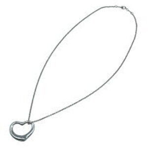 Tiffany Co Open Heart Necklace Sterling Silver